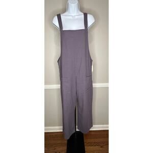 LTJ Letter to Juliet Linen Blend Overalls Jumpsuit Wide Leg M NWT